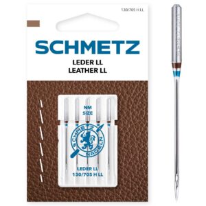 SCHMETZ — Aiguilles machine à coudre cuir LL 110/18, lot de 5