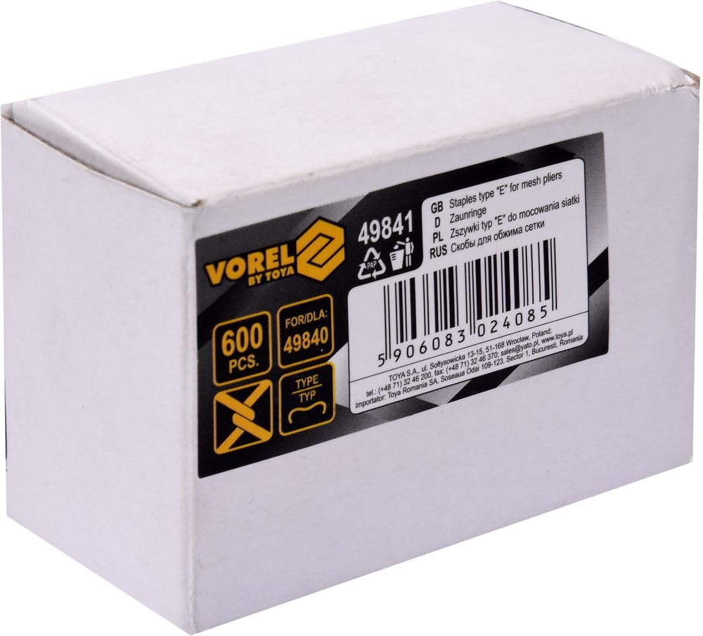 VOREL — Lot de 600 agrafes de grillage type E – Image 2
