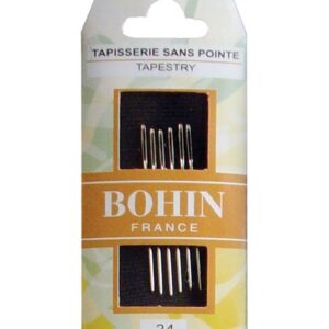 BOHIN — Aiguilles à tapisserie n°24, lot de 6