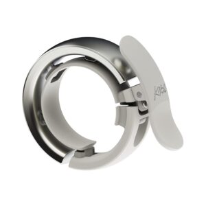 KNOG Oi Prima — Sonnette de vélo grise 23,8-31,8 mm