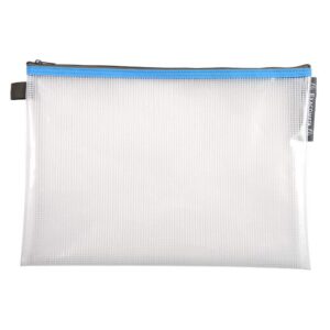 Exacompta - Réf. 34150E - 1 pochette avec fermeture éclair ZIP - En polypro souple et résistant pour ranger des fournitures, accessoires de beauté - Format à classer A4 - 5 couleurs aléatoires