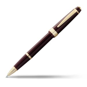 CROSS Bailey Light — Stylo roller détails dorés rouge bordeaux