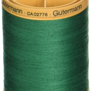 Solides en fil de coton naturel 876 verges-jardin vert