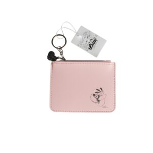 Diddl Porte-Monnaie Pochette Rose Rêverie, Polyuréthane, 13x10 cm, Fermeture Éclair avec Breloque et Anneau Porte-Clés, Idée Cadeau Fan Nostalgique des Années 90