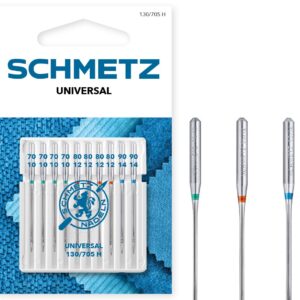 SCHMETZ Universal — 10 aiguilles pour machine à coudre 70/10-90/14