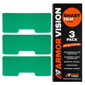 ARMOR VISION — Lot de 3 protections pour lunettes 62 mm