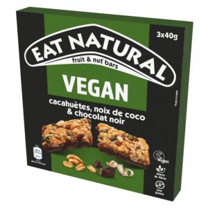 Alternative view of EAT NATURAL — Barres fruits, chocolat noir, cacahuètes 5 x 3 barres
