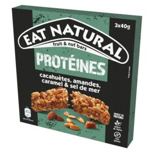 Alternative view of EAT NATURAL — Barres protéinées sans gluten cacahuètes caramel 15x40g