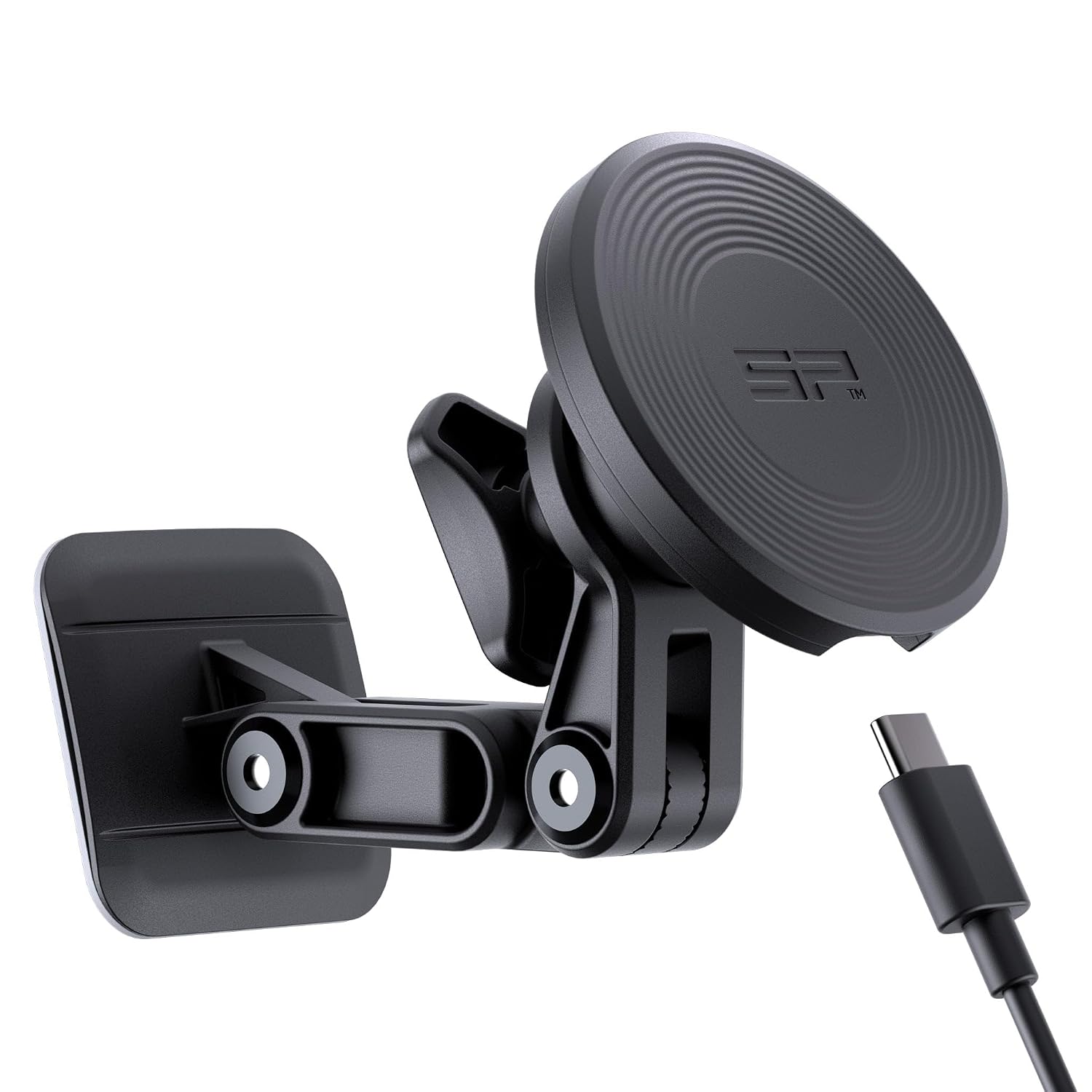 SP CONNECT Charging Adhesive Mount Pro SPC+ — Support adhésif noir