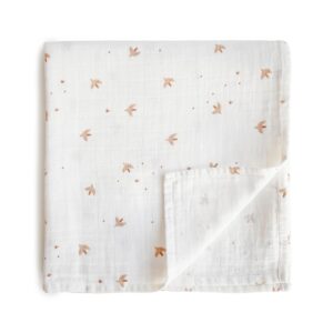 MUSHIE — Couverture d’emmaillotage en mousseline bébé Sparrow