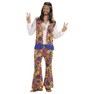 WIDMANN — Costume hippie homme Flower Power