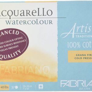 HONSELL Fabriano Artistico — Papier aquarelle 20 feuilles 300 g/m²