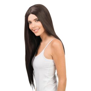 CHAKS — Perruque cheveux longs 73 cm lisse raie au milieu