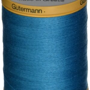 Gutermann 800 m de Fil de Coton Naturel Solide, Aqua Marine, 800M-6745