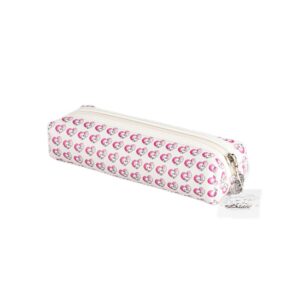 Diddl Trousse à Stylos, Magic Patterns, en Polyuréthane, Motif Cœur, Trousse d'Ecole, Accessoire Scolaire Années 90 Original - Idée Cadeau Femme, Enfant & Fan Nostalgique Vintage