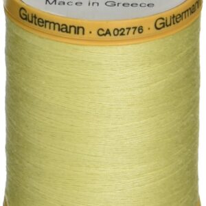 Gutermann Fil de Coton Naturel Solide de 800 m, crème au Beurre