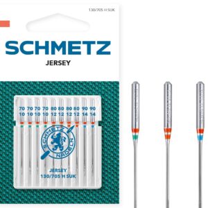 SCHMETZ — 10 aiguilles jersey pour machine à coudre 70/10-90/14