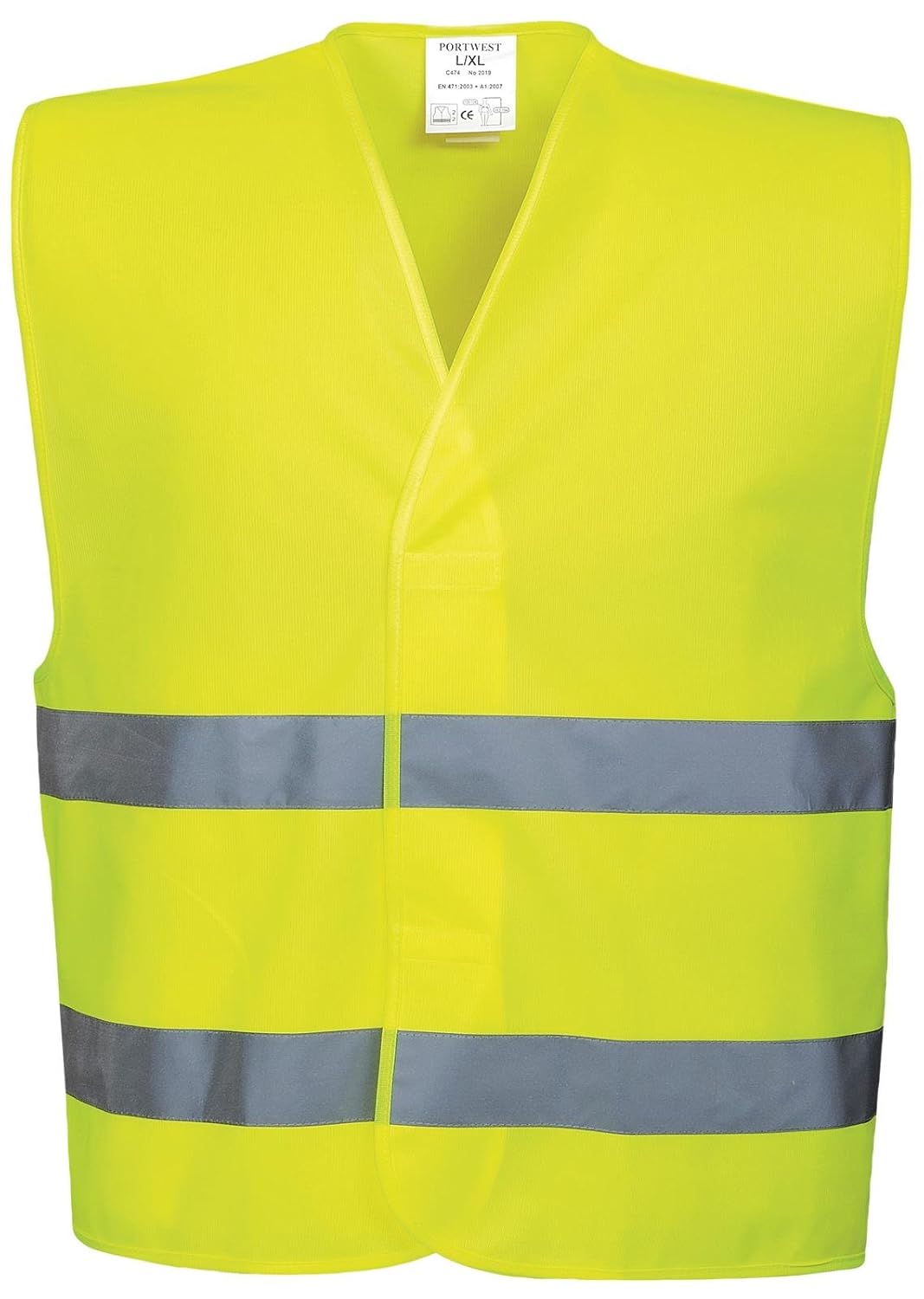 PORTWEST — Gilet haute visibilité jaune S/M