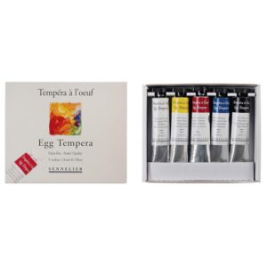 Sennelier Egg Tempera : Starter Set 5 x 21ml tubes