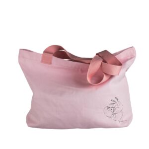 Diddl - Totebag Rose Rêverie, Sac Cabas en Lin et Coton, Sac Motif Diddlina, Fermeture Éclair, Idée Cadeau Fan Nostalgique des Années 90