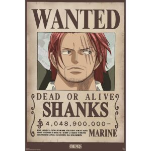 GB eye - ONE PIECE Poster Wanted Shanks Wano (91,5 x 61 cm)