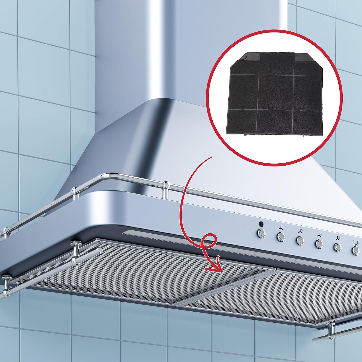 ROBLIN — Filtre à charbon pour hotte 5403008 – Image 3