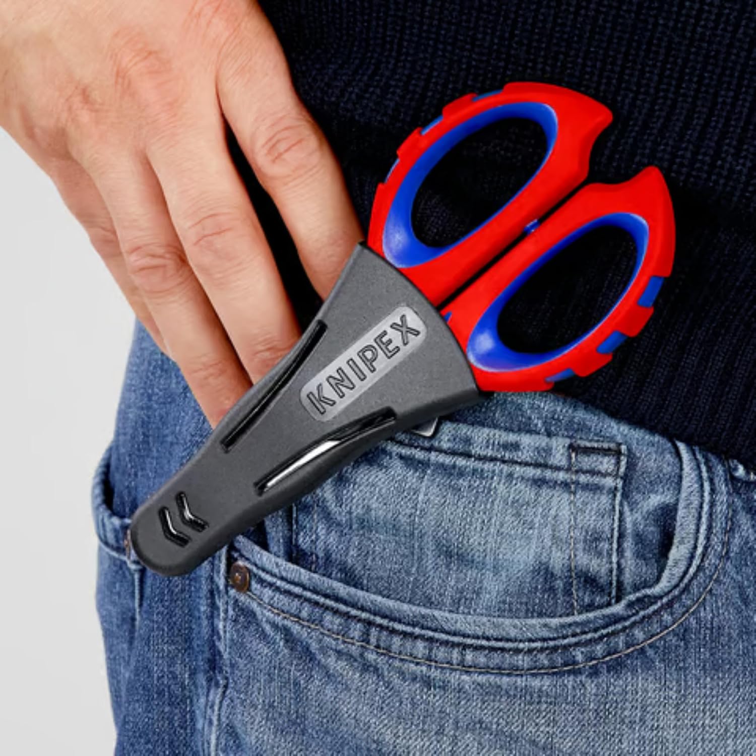 KNIPEX — Ciseaux d’électricien 160 mm bi-matière – Image 4