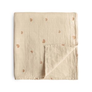 MUSHIE — Couverture d’emmaillotage bébé en mousseline Rainbow