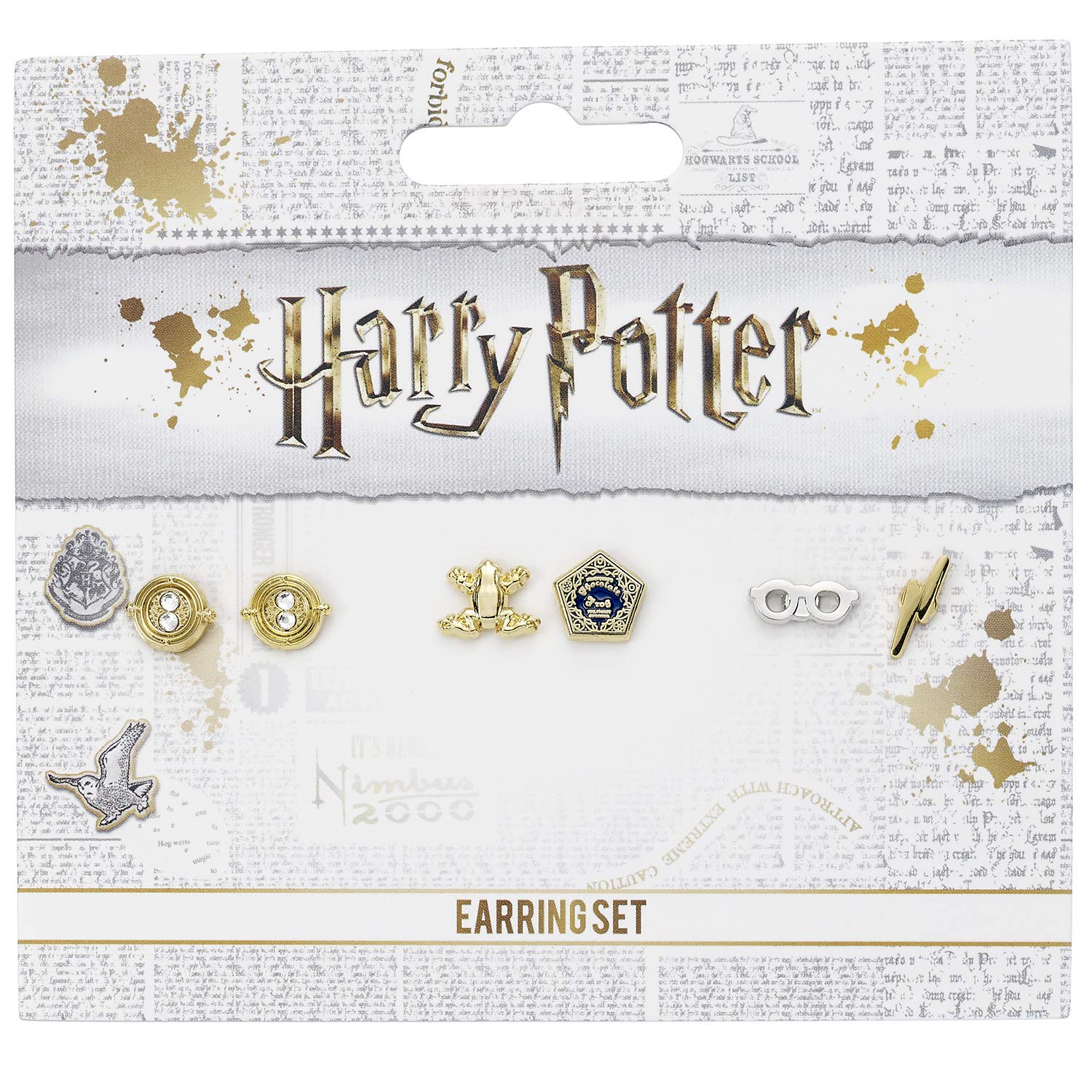 HARRY POTTER — Set de 3 boucles d’oreilles