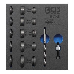 BGS 9739 — Jeu de matrices de poinçonnage Ø 17-32 mm
