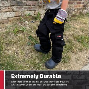 Alternative view of TuffStuff 711J-7/8 Pantalon de travail pour enfant, noir, 711J