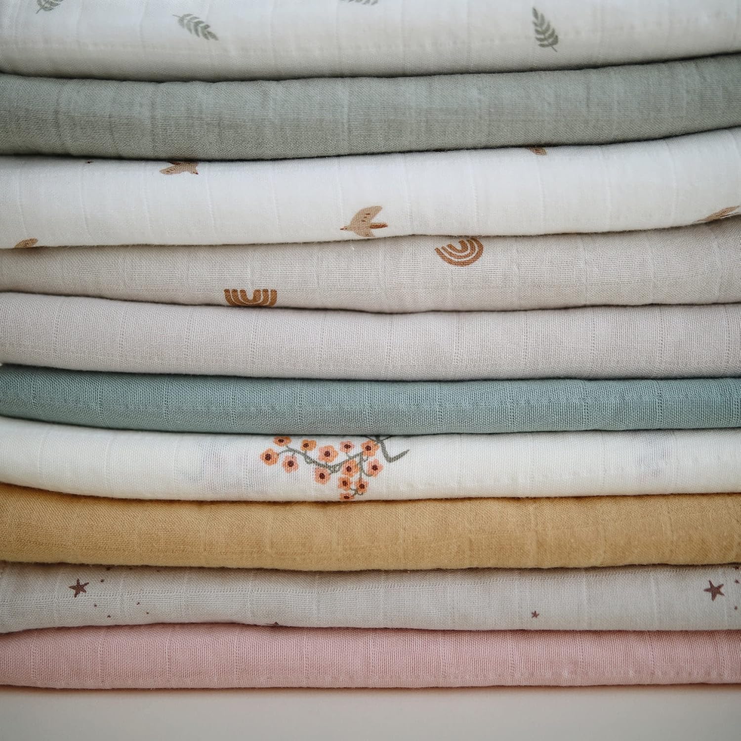 MUSHIE — Couverture d’emmaillotage en mousseline bébé Sparrow – Image 5