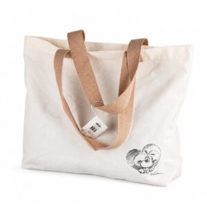 Diddl — Tote bag Beige Harmonie à motif cœur
