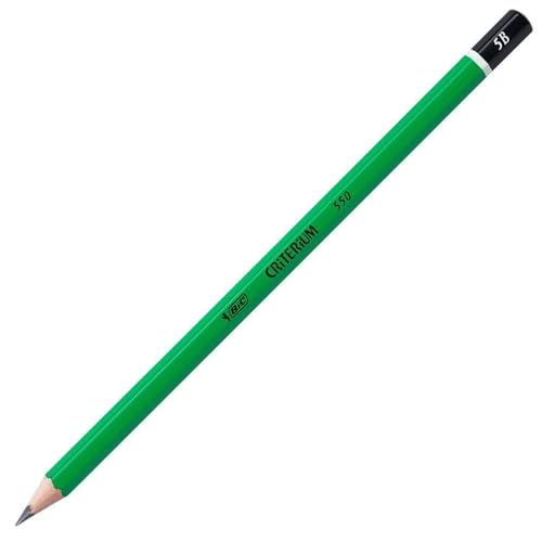 BIC Criterium 550 — Crayons à papier 5B, boîte de 12