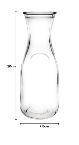 Olympia - 6 carafes en verre Olympia 500 ml, transparent, 200 (H) x 78 (Ø) mm, bord renforcé, col resserré pour un versement facile, compatible lave-verres, verrerie professionnelle, GM583 – Image 4