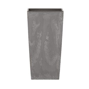 PROSPERPLAST Urbi — Pot haut 11,4 L gris clair avec réservoir