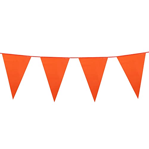 BOLAND — Guirlande de fanions orange 25 m, 40 drapeaux