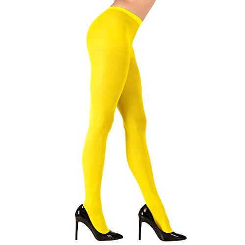 WIDMANN Party Fashion — Collants adultes fluo 40 den jaune – Image 3