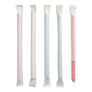 PAPSTAR — Lot de 200 pailles en papier Ø 12 mm 20 cm