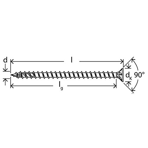 FISCHER PowerFast II — Vis à bois 6,0x50 zinguées x100 – Image 4