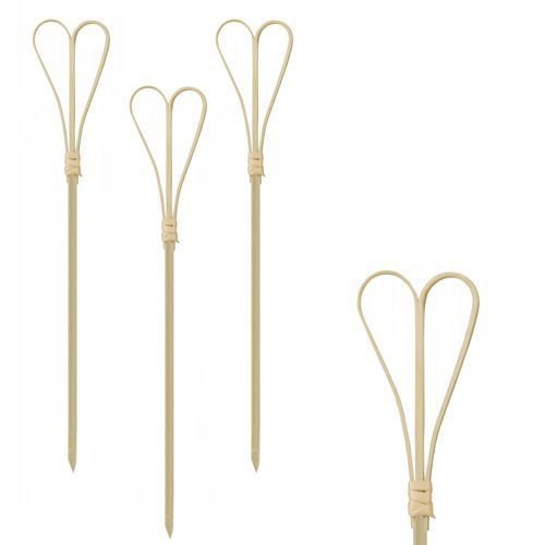 PAPSTAR — 100 brochettes amuse-bouches 18 cm « Heart »