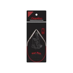 CHIAOGOO Knit RED — Aiguille circulaire 30 cm 2,00 mm