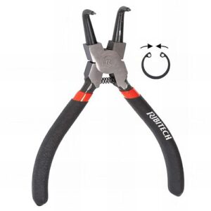 RIBIMEX — Pince à circlips intérieure courbe 160 mm