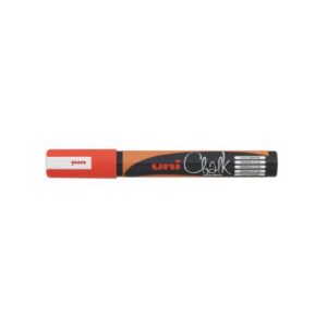 UNI Chalk Marker PWE5M — marqueur craie orange fluo lot de 12