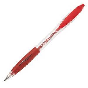 BIC Atlantis Classic — Stylos-bille rétractables rouge 1,0 mm x12