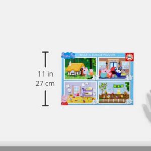 Alternative view of EDUCA Peppa Pig — Set de 4 Puzzles 20+40+60+80 pièces