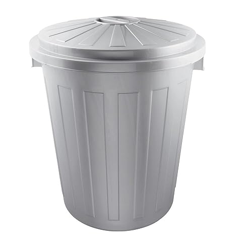 KEEEPER Supermax — Tonneau avec couvercle 50 L argent mat