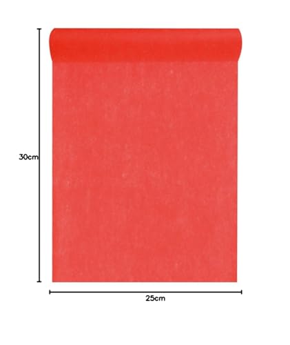 SANTEX — Chemin de table intissé rouge 25 m x 30 cm – Image 4