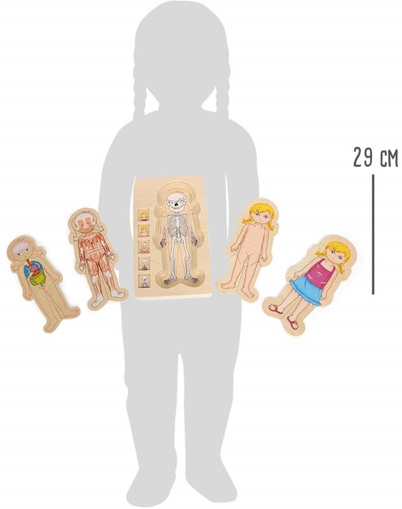 SMALL FOOT — Puzzle anatomie fille en bois 29 pcs. – Image 5
