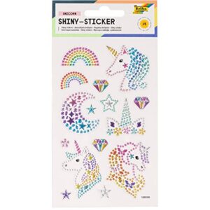 Alternative view of FOLIA — Lot de 15 autocollants licorne brillants en strass